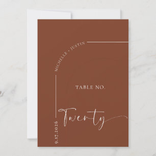 Mesa de Caligrafía   Tarjetas de Mesa de Boda
