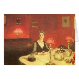 Mesa de cena por la noche de John Singer Sargent