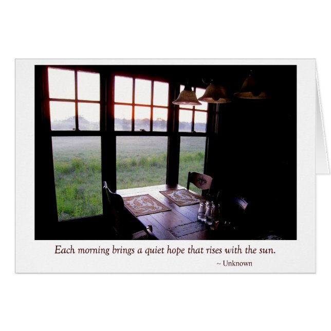 Mesa de desayuno de la cocina del país de la (Anverso (Horizontal))