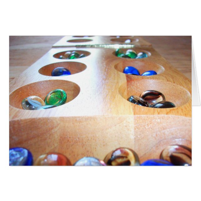 Mesa de Mancala con piezas de juego (Anverso (Horizontal))