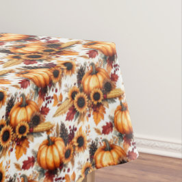 Mesa de Mantel de Acción de Gracias con Cornucopia