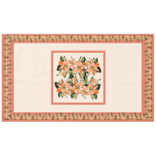 Mesa de mantel de Azalea Albaricoque sobre Crema 6