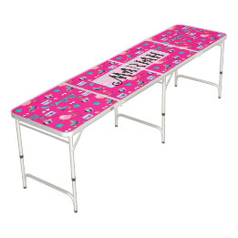 Mesa De Pong 80s Costume Vibrant pink Retro culture pop
