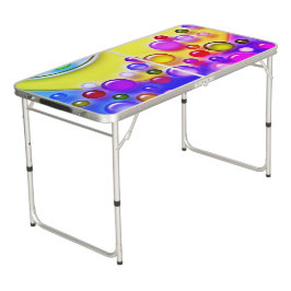 Mesa De Pong Artsy Bubbles