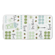 Diseño de Martini Retro de Mediados del Siglo