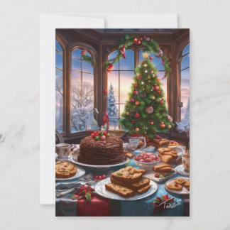 Mesa de Postres de Navidad al Estilo Vintage