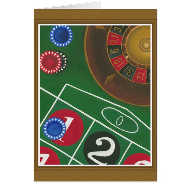 Mesa de ruleta con patas y rueda (Frente)