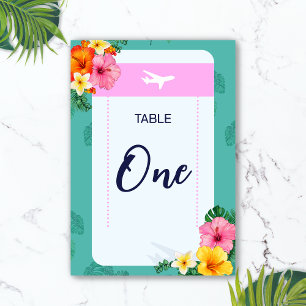 Mesa Destino de la invitación a matrimonio de tarjeta d