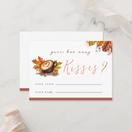 Mesa Divertido Espresso Cuántas Besos Ducha Tarjeta De 