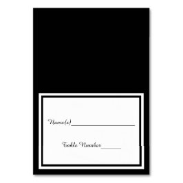 Mesa Doble guarnición negra - Tarjeta de Escort