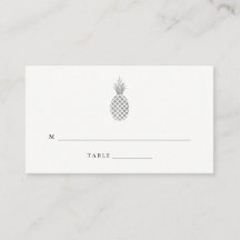 Elegante tarjeta de acompañamiento Boda de piña pl
