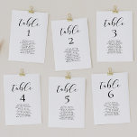 Mesa Elegante tarjeta de gráficos de diseño de caligraf<br><div class="desc">Una elegante colección de diseño,  ideal para una moda y un boda moderno. Personalizable completamente los colores del texto.</div>