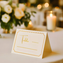 Mesa Elegante tarjeta de lugar de boda