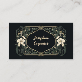 Mesa Elegante tarjeta de lugar floral de estilo Art Nou
