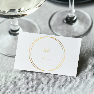 Mesa Elegante Tarjeta de números de tabla de anillos de