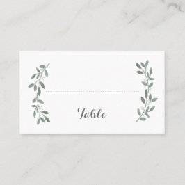 Mesa Elegante tarjeta de plaza plana del Boda Eucalyptu