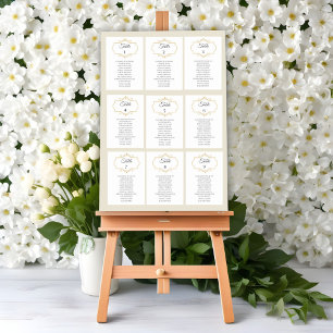Mesa Elegante tarjeta de tabla de Boda filigrí