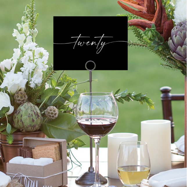 Mesa Elegante Tarjeta Mínima de Tabla de Guión Número V (Subido por el creador)