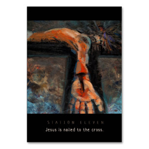 Mesa Estación Eleven, Jesús está clavado, Tarjeta de Or