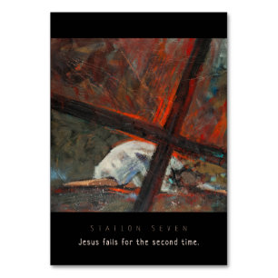 Mesa Estación Siete, Jesús cae #2, Tarjeta de Oración