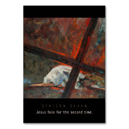 Mesa Estación Siete, Jesús cae #2, Tarjeta de Oración