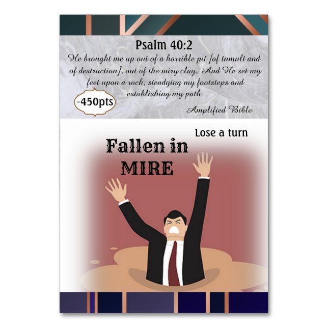 Mesa Fallo en la tarjeta de juego Mire (Reverso)