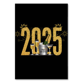 Mesa Feliz Año Nuevo - Tarjeta de plaza