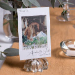 Mesa Flor silvestre | Tarjeta de número de tabla fotogr<br><div class="desc">Con sus propias fotos, piensen en fotos de compromiso, fotos de la infancia, fotos de relaciones. Estas tarjetas de número de tabla son una manera única de mostrar tus fotos favoritas. Los números de la tabla mejoran el aspecto de su tabulación y le ponen el toque final en su día...</div>