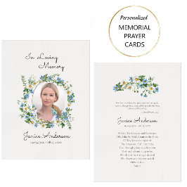 Mesa Flores de Primavera Brillantes Tarjeta de Oración 