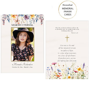 Mesa Flores silvestres Tarjeta de Oración Ortodoxa Cris
