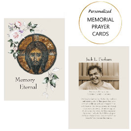 Mesa Foto cristiana ortodoxa tarjeta de oración funerar