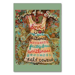 Mesa Frutos de la tarjeta de oración del Espíritu Santo