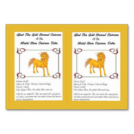 Mesa Ghel, La Tarjeta De Venta Unicornio De Cuello De O