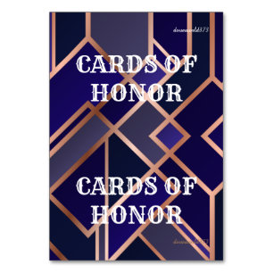 Mesa Juego de honor de tarjeta
