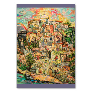 Mesa Las obras de la tarjeta de plegaria de piedad