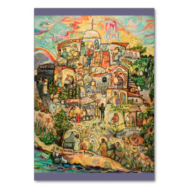 Mesa Las obras de la tarjeta de plegaria de piedad