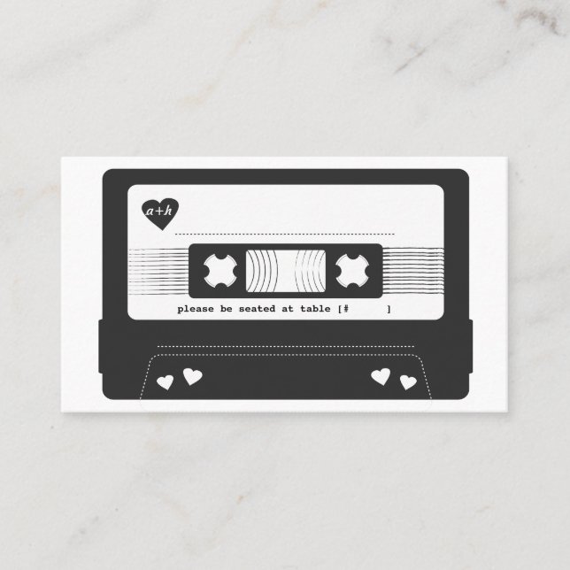 Mesa Mezclar tarjeta de Escort de Cinta (Anverso)