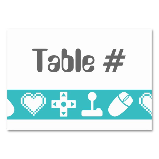 Mesa Modo multijugador en la tarjeta de tabla turquesa (Anverso)