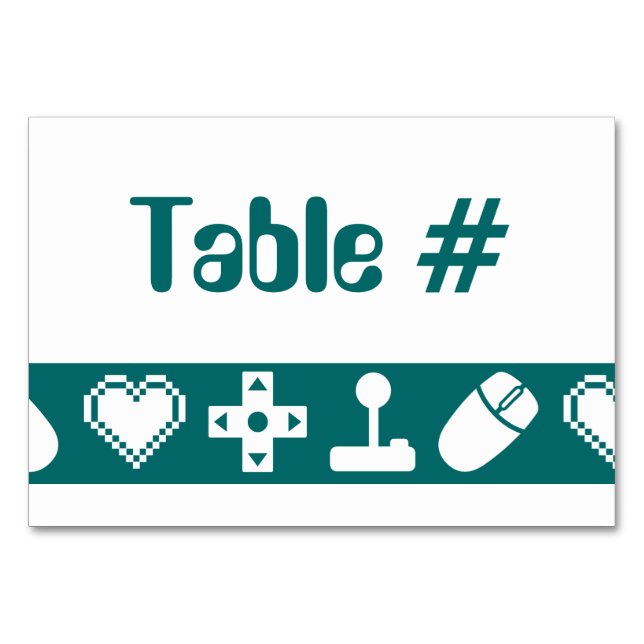Mesa Modo multijugador en tarjeta de tabla Verde azulad (Anverso)