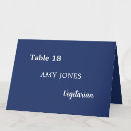 Mesa Nombre de invitado Comida Elección Tarjeta de plaz