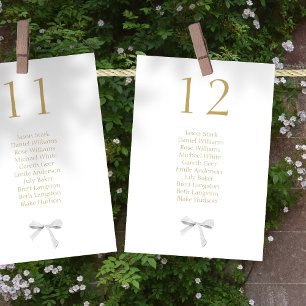 Mesa Número de tabla y tarjeta de asiento del Boda de c