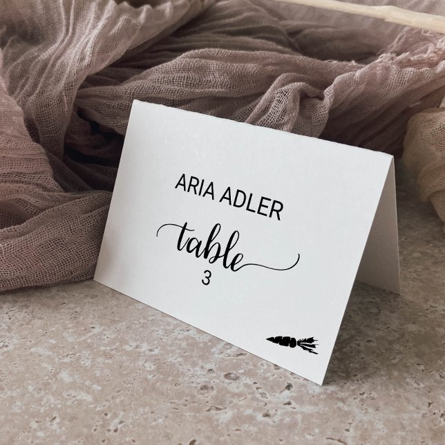 Mesa Opción simple de comida vegetariana negra Tarjeta  (Subido por el creador)