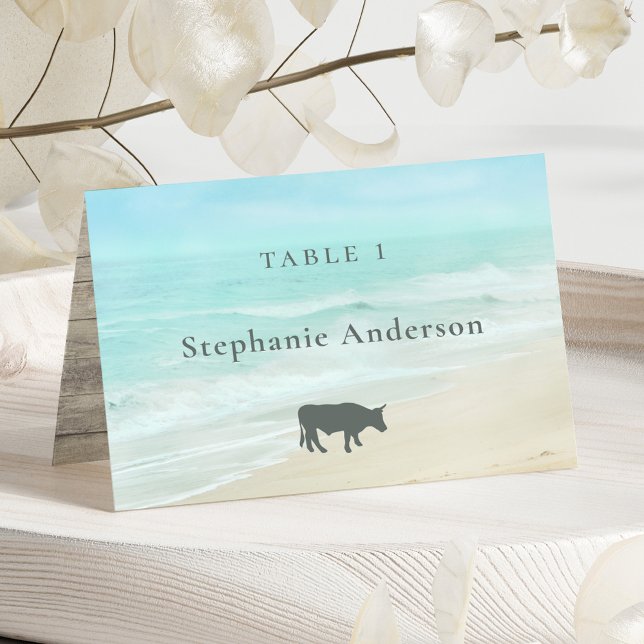 Mesa Opciones de comida para bodas en la playa Tarjeta  (Subido por el creador)