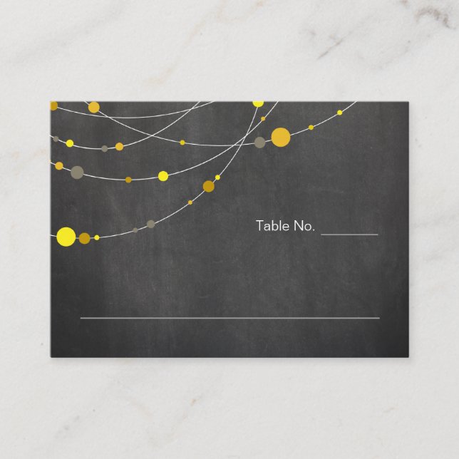 Mesa Palabras de estilo | tarjeta postal amarilla de pi (Anverso)