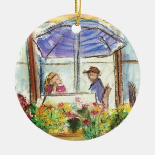 Mesa para dos ornamentos (Pike Place Seattle)