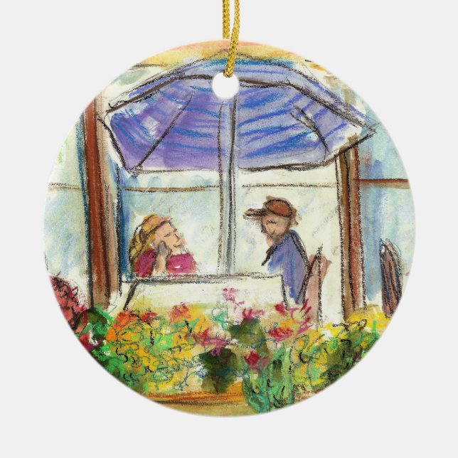 Mesa para dos ornamentos (Pike Place Seattle) (Frente)