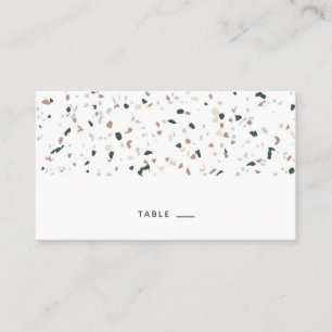 Mesa Patrón moderno Tarjeta de Escort Terrazzo Place