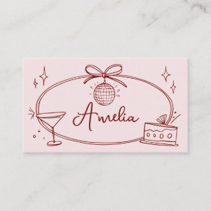 Mesa Personalizado disco arco de cumpleaños tarjeta de 