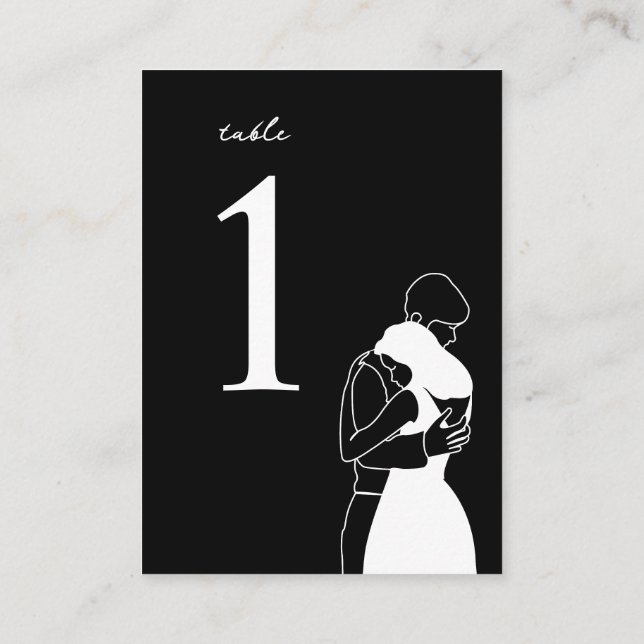 Mesa Personalizado nombre de invitado boda tarjeta de l (Reverso)