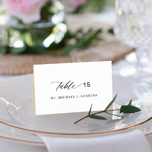 Mesa Personalizado nombre de invitado boda tarjeta de l